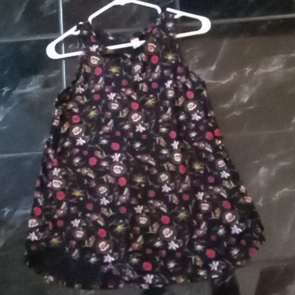 High neck floral Old Navy A-line tank